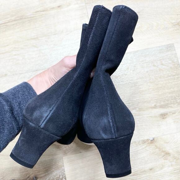 Staud Wally Suede Booties In Black 10 1/2 NWOB - Picture 7 of 9